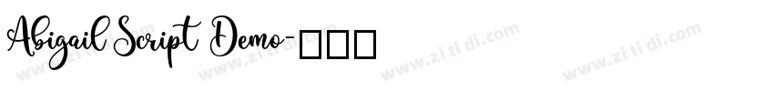 Abigail Script Demo字体转换